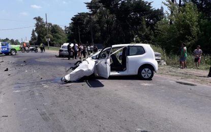 F. Varela: accidente en la Ruta 53 dejó un saldo de cinco personas heridas