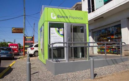F. Varela: instalaron cajero automático en Bosques
