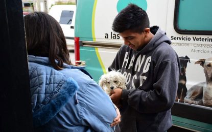 F. Varela: el móvil del servicio veterinario municipal estará hasta el viernes en el barrio Parque Alegre