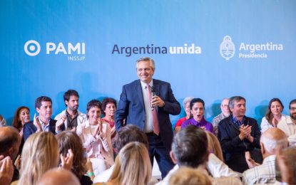 Alberto Fernández anunció en Bernal el listado de medicamentos gratuitos para jubilados