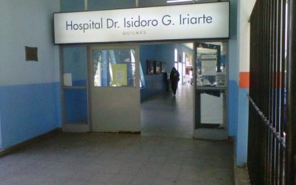 Quilmes: estaban aislados con síntomas de coronavirus y escaparon del Hospital Iriarte