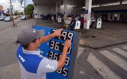 YPF aumentó los combustibles un 4,5% en promedio