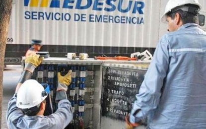 Cortes de energía programados por trabajos de Edesur