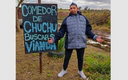 «Chuchu» abrió un comedor comunitario y entregó comida para 200 personas en un solo día