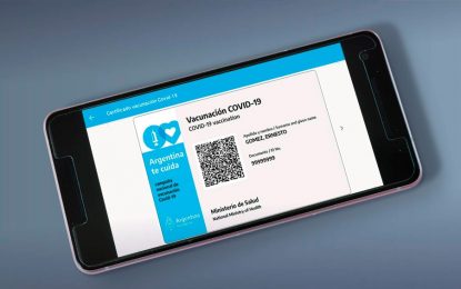 La credencial de vacunación digital de Mi Argentina será la acreditación internacional de vacunación contra COVID-19