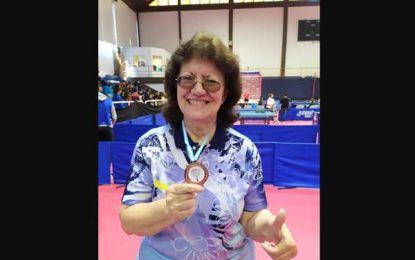 Varelense obtuvo doble medalla en certamen nacional de tenis de mesa