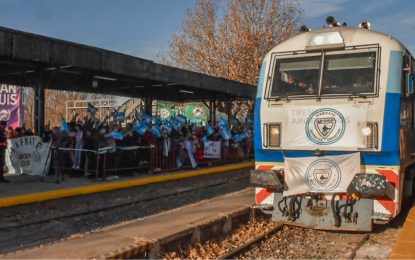 Tras 30 años inactivo, volvió el tren a San Luis