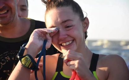 La hazaña de Pilar Tellería: la joven de 19 años que cruzó el Río de la Plata a nado