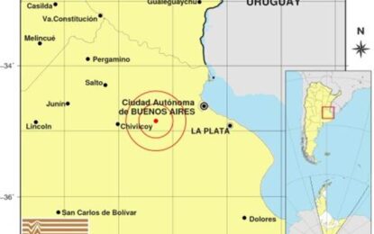 Se registró un sismo en la provincia de Buenos Aires