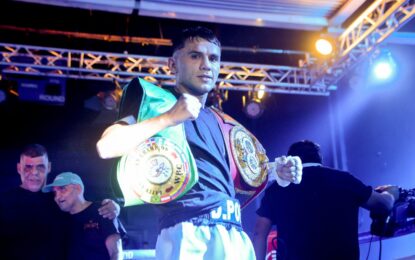 Junior Zárate retuvo su cinturón de campeón