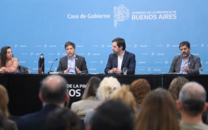 Kicillof: “Vamos a seguir peleando por los recursos que le corresponden al pueblo de la Provincia”