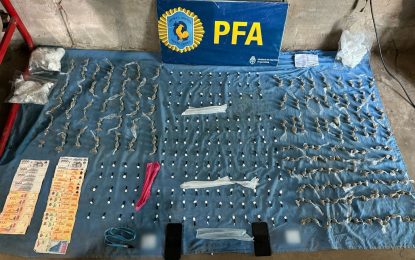 La Policía Federal desbarató un búnker y secuestró gran cantidad de drogas