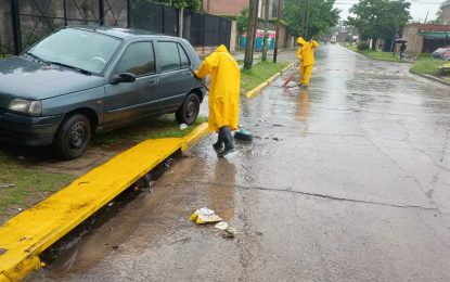 #FlorencioVarela | La Comuna refuerza tareas de limpieza por las intensas precipitaciones