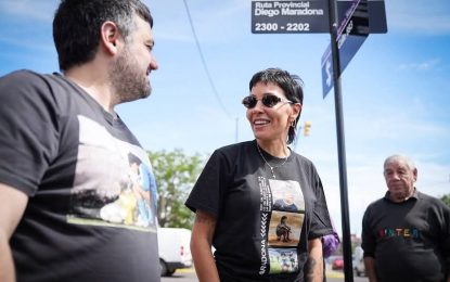 Del potrero al asfalto: la avenida Monteverde ahora se llama Diego Armando Maradona