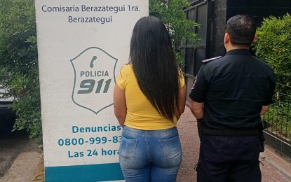 #Berazategui | Violó la restricción y terminó detenida tras pelear con su ex y su pareja actual