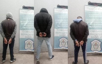 Tres detenidos tras el robo de un auto a mano armada en Berazategui