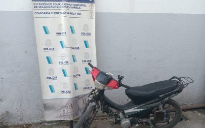 #FlorencioVarela | Circulaba en una moto sin patente y descubrieron que tenía pedido de secuestro