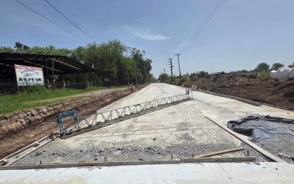 #FlorencioVarela | Cariboni, una obra clave para fortalecer la conectividad en el distrito