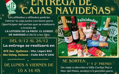 ATE Quilmes anunció la entrega de sus tradicionales Cajas Navideñas