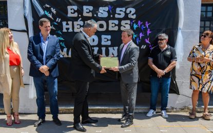 #FlorencioVarela | La comunidad educativa denomina “Héroes de Malvinas” a la Secundaria Nº52