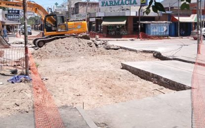 #FlorencioVarela | Comenzó una reconstrucción en hormigón en Km. 26,700