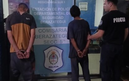 Los sorprendieron caminando con una parrilla y herramientas: dos detenidos en Berazategui
