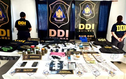 Desarticulación de banda delictiva: detenciones, secuestro de armas de guerra y estupefacientes