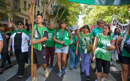 ATE Quilmes participó del paro y movilización al Congreso contra la reforma laboral