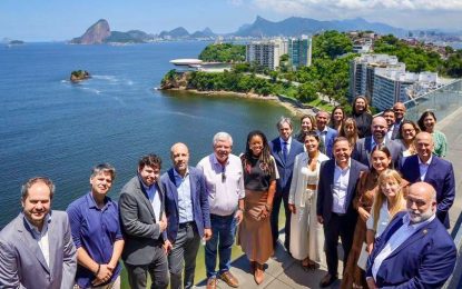 Mayra Mendoza viajó a Brasil para gestionar fondos destinados a obras hídricas en los arroyos San Francisco y Las Piedras