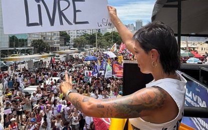 Mayra Mendoza en Brasil: «Mientras Cristina está presa, Milei destruye la Argentina”