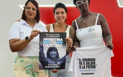 Mayra Mendoza con el PT en Brasil: agenda política y reclamo por la libertad de Cristina