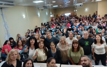 ATE Quilmes realizó un acto público con casi 60 cargos mensualizados para auxiliares