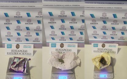 #FlorencioVarela | Tres jóvenes demorados con marihuana y un arma de utilería