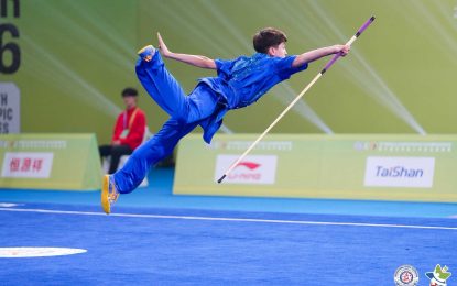 Con 14 años, el atleta varelense Ian García quedó entre los 10 mejores del mundo en Wushu