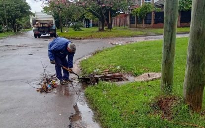 #FlorencioVarela | El Municipio coordina y ejecuta labores de saneamiento hidráulico por las lluvias