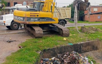 #FlorencioVarela | Lluvias persistentes: operativos de higiene urbana para evitar anegamientos