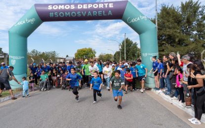 Andrés Watson marcó la largada de la segunda Correcaminata inclusiva en Florencio Varela