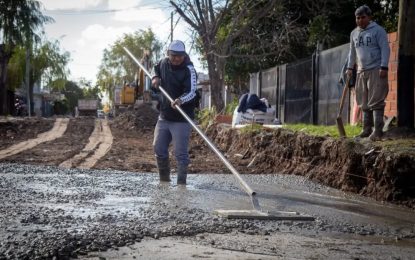 #Quilmes | Avanza la obra de pavimento de 27 cuadras en el barrio La Cañada