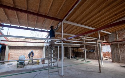 Andrés Watson supervisó la reactivación de la construcción del Centro de Desarrollo Infantil de Bosques Norte
