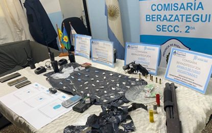 #Berazategui | Detuvieron a un hombre acusado de vender cocaína y enfrentarse con una escopeta a la Policía