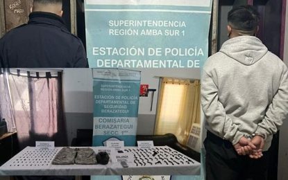 #Berazategui | Allanaron dos viviendas y detuvieron a un hombre acusado de vender cocaína y pasta base