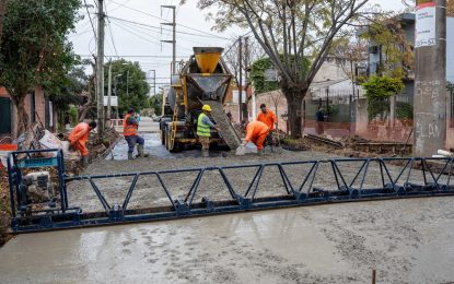 Villa Vatteone: una pavimentación con recursos municipales para facilitar el acceso a instituciones