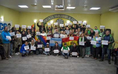 ATE Quilmes realizó un acto en solidaridad con el pueblo boliviano