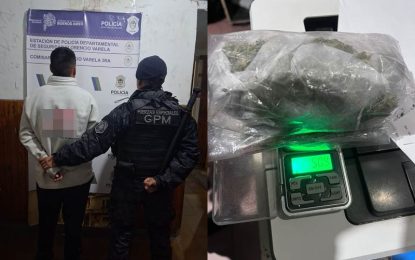 Identificaron a un joven con más de 50 gramos de marihuana en Florencio Varela