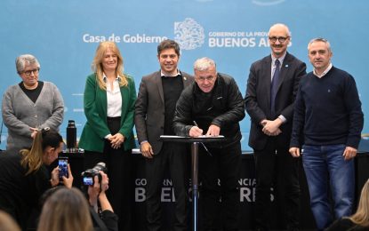 Balor acompañó a Kicillof en una nueva iniciativa para mejorar la calidad de vida de niños y adolescentes