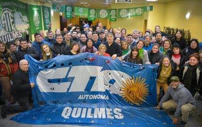 Claudio Arévalo y Andrea Rillo encabezarán la lista de unidad de la CTA en Quilmes