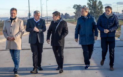 Kicillof y Balor recorrieron la nueva Colectora Sur de la Autopista Buenos Aires – La Plata