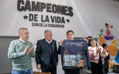 Carlos Balor y Axel Kicillof inauguraron un SUM en Sourigues