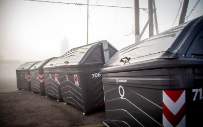 Instalaron los primeros 12 contenedores en Solano y presentaron un nuevo camión recolector de carga lateral