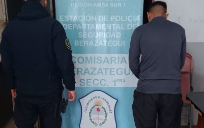 Allanamiento en Berazategui: secuestraron cocaína, pasta base y detuvieron a un sospechoso